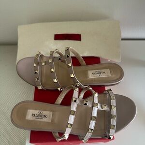 Valentino Rockstud Flat Slide size 6.5/36.5